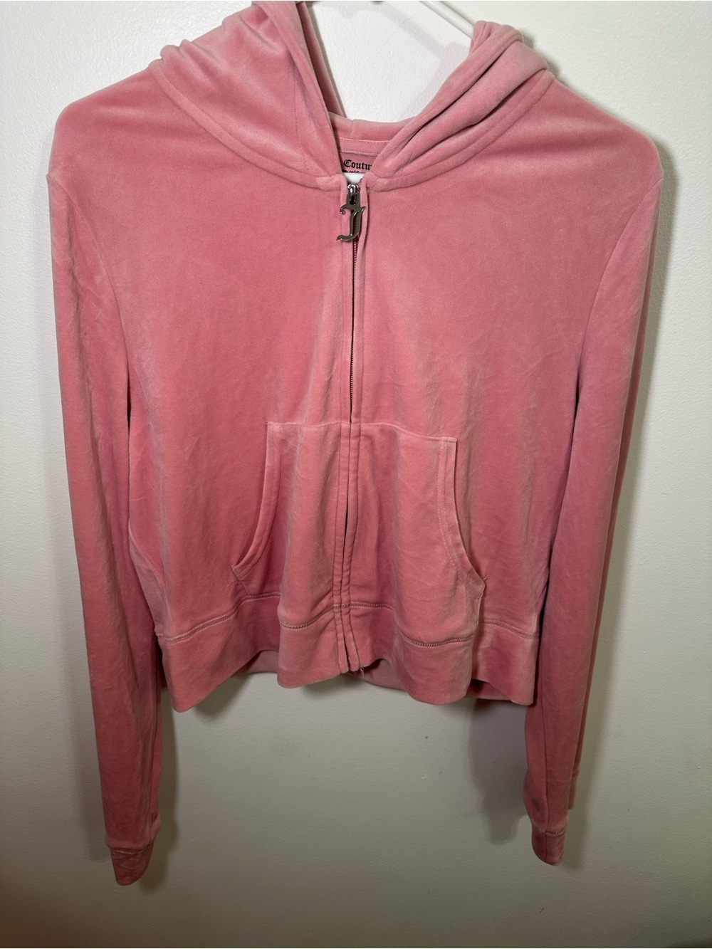Juicy couture pink Velour Zip-Up Hoodie